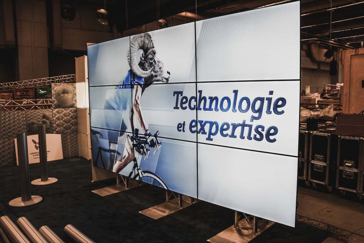 Mur d’Images 3×3 – Exposition Journées Dentaires – Montréal 2