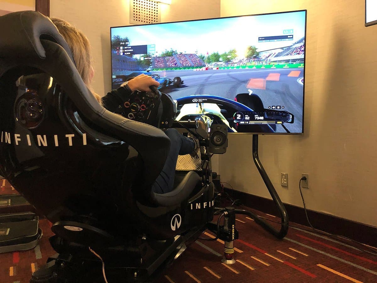 Simulateur de F1 pour Infiniti – Ville de Québec 2