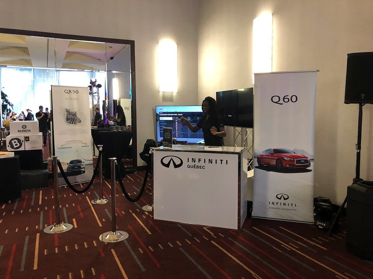 Simulateur de F1 pour Infiniti – Ville de Québec 5