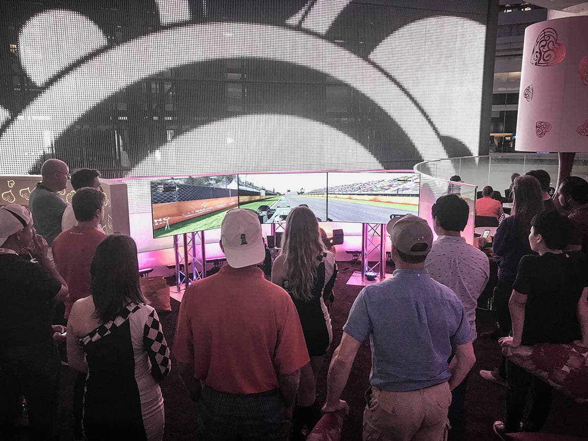 Simulator de F1 avec Écrans Panoramiques – Casino de Montréal 2