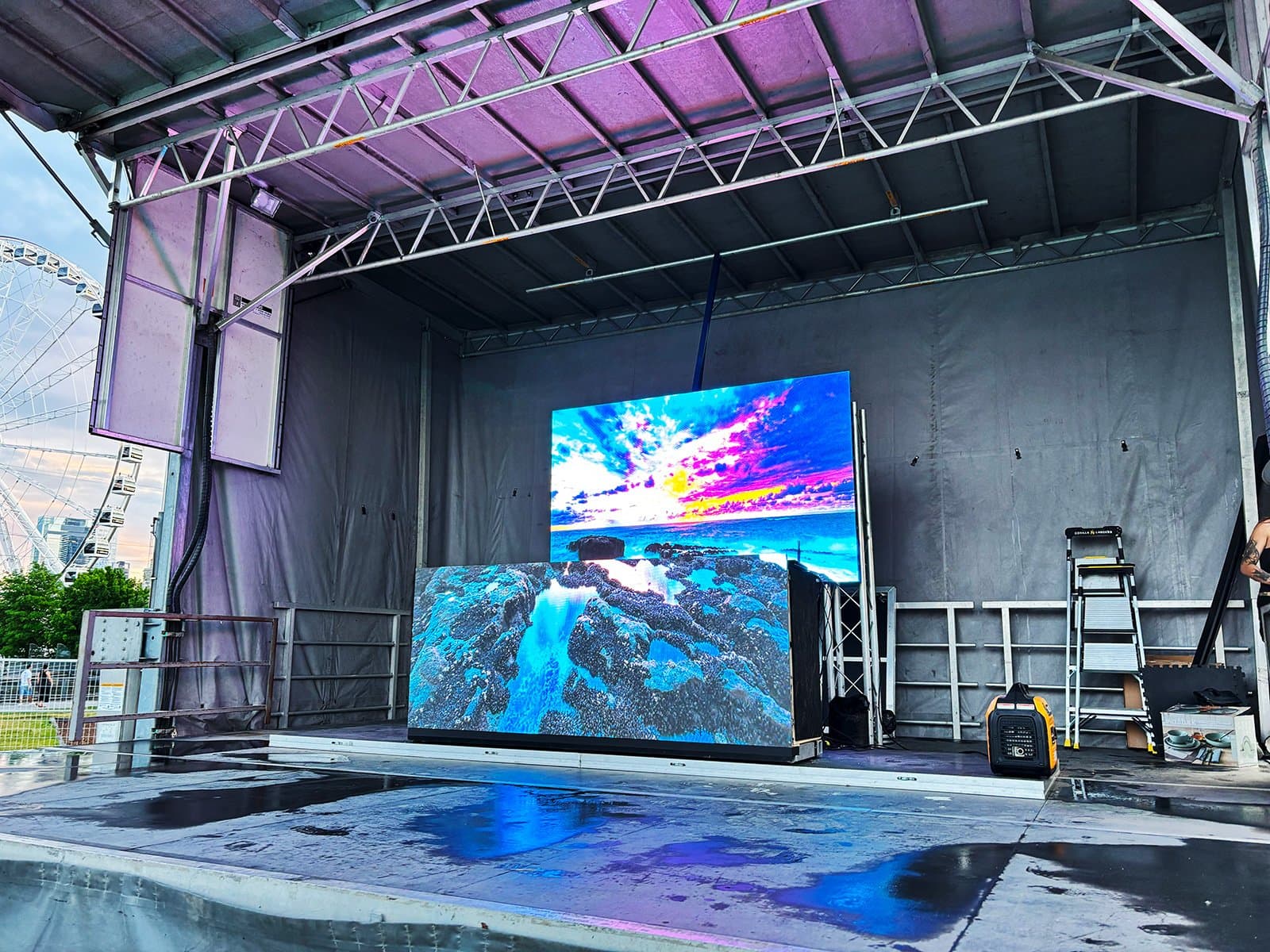 LED DJ Booth – Festival of Colours – Montreal