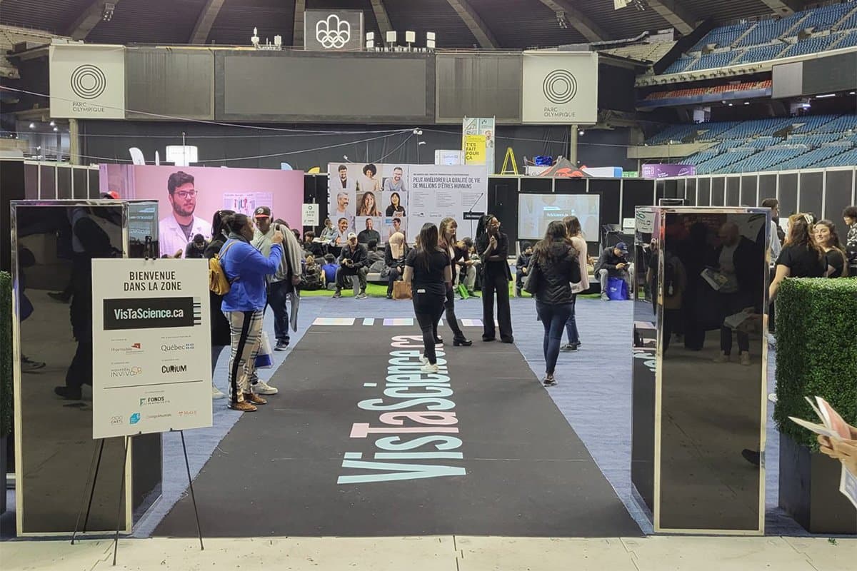 VisTaScience.ca Booth – LED Screen and Audio 2
