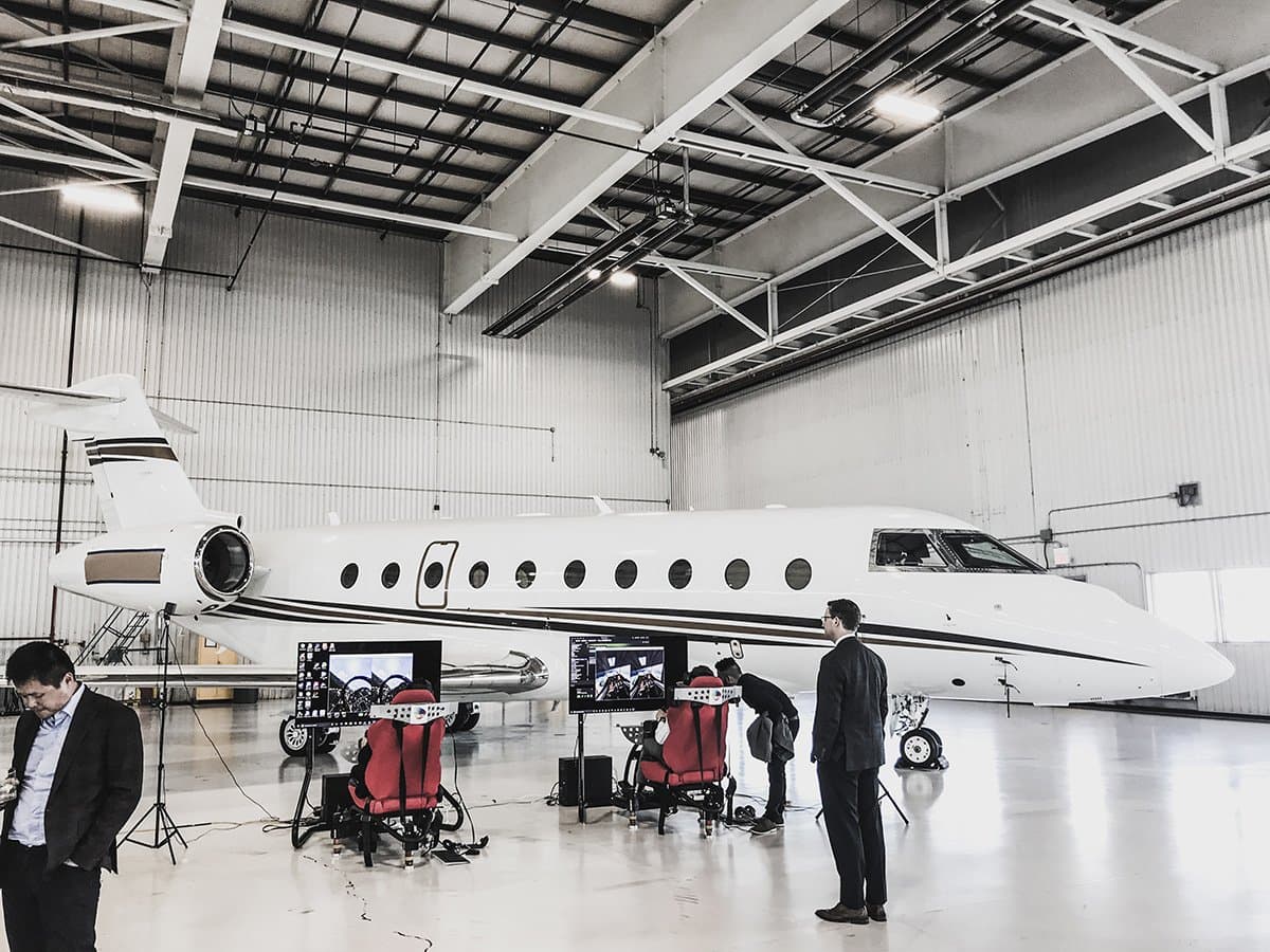 VR Flight Simulators – Private Jet Hangar – Toronto