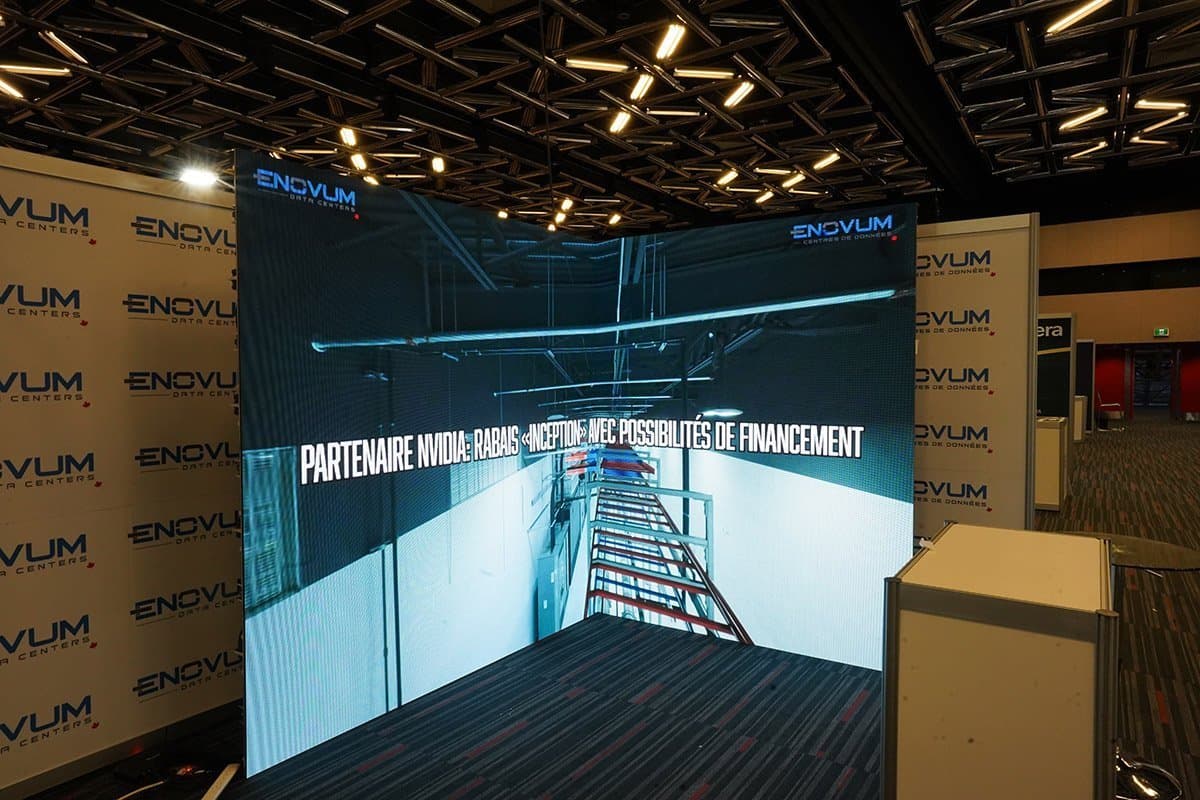LED Corner Screen for Enovum at World AI Summit