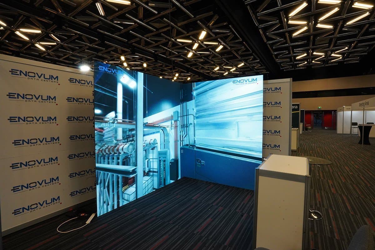 LED Corner Screen for Enovum at World AI Summit 2