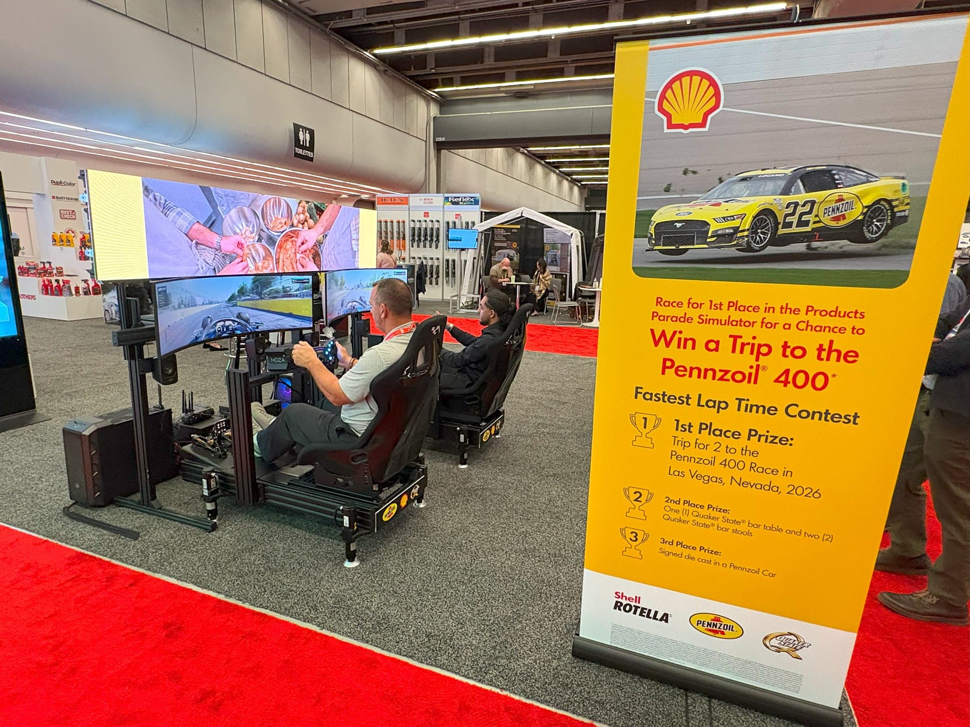 Simulateurs de F1 et Écran LED – Pennzoil 5