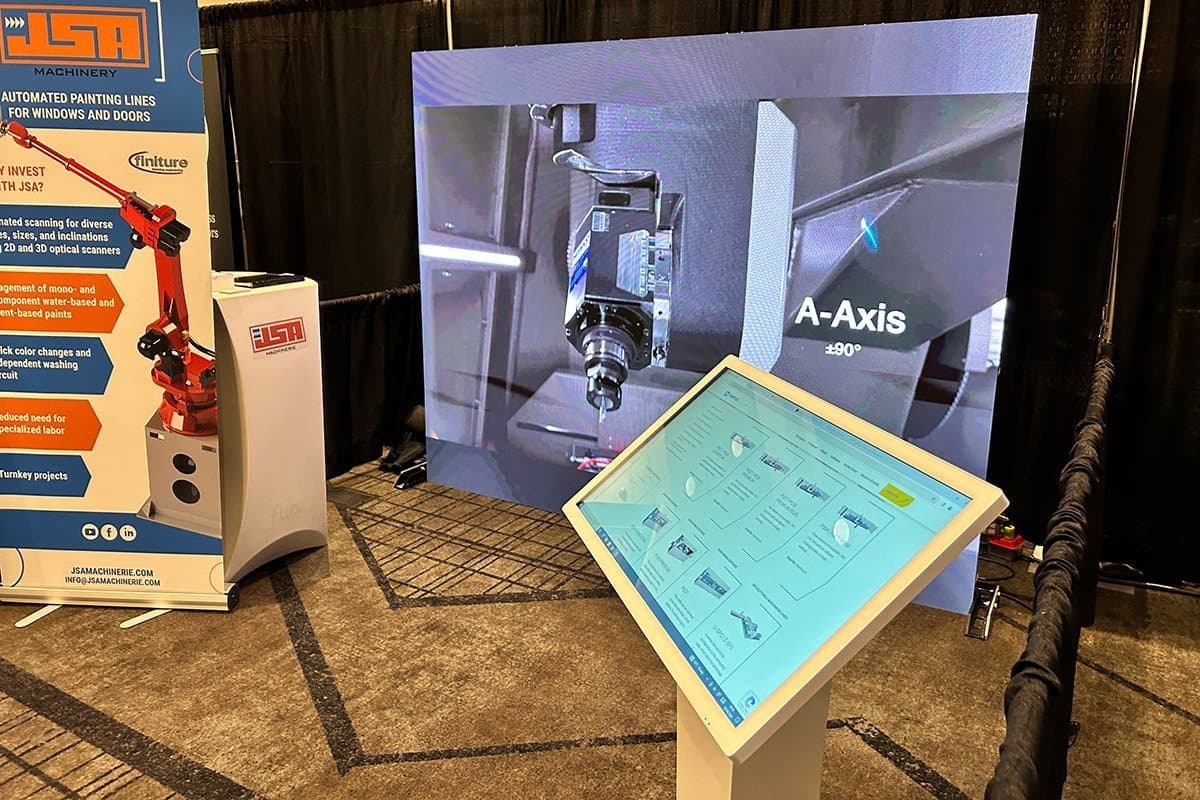 JSA 10×10 with LED Wall and Touch Kiosk – Top Glass Toronto