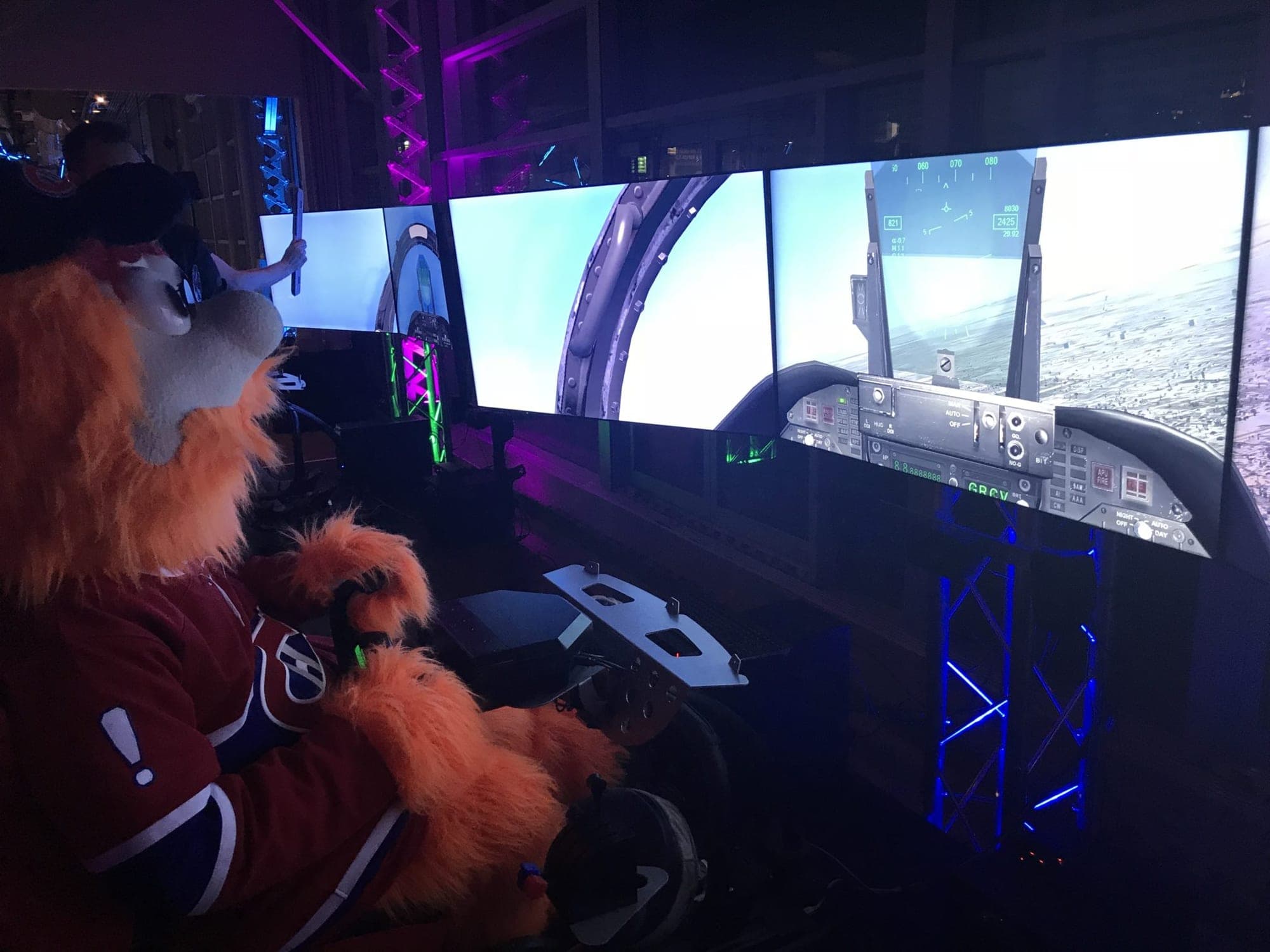 Multi-Screen Flight Simulators in Montreal Old Port