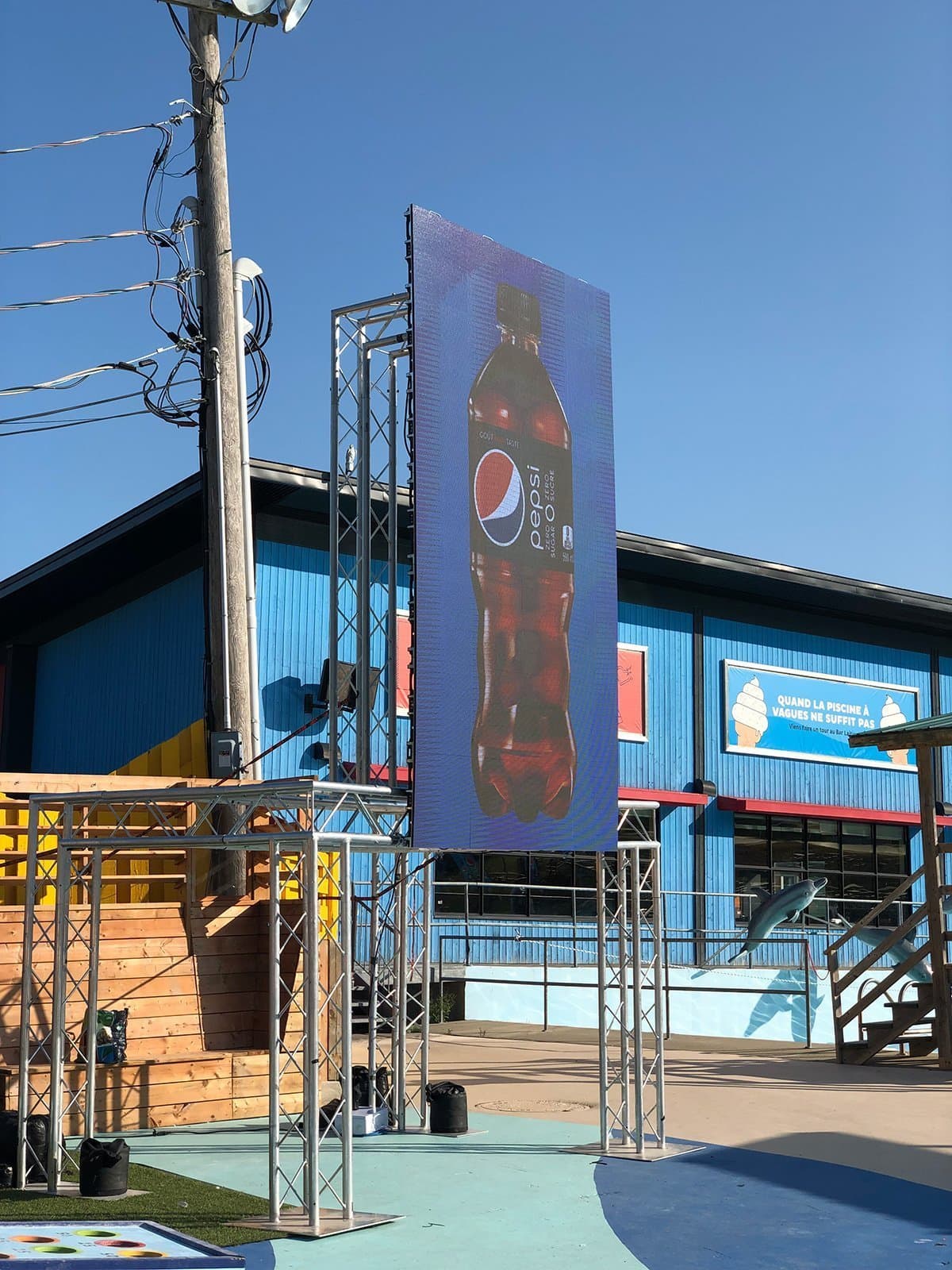 Outdoor LED Screen – Pepsi – Bromont Water Park