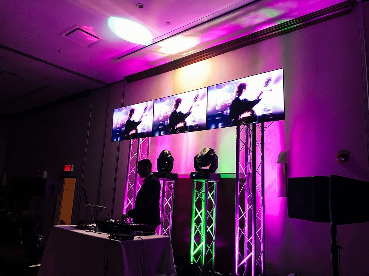 Écrans de Vidéo DJ pour Party de Bureau des Fêtes – Montréal 2
